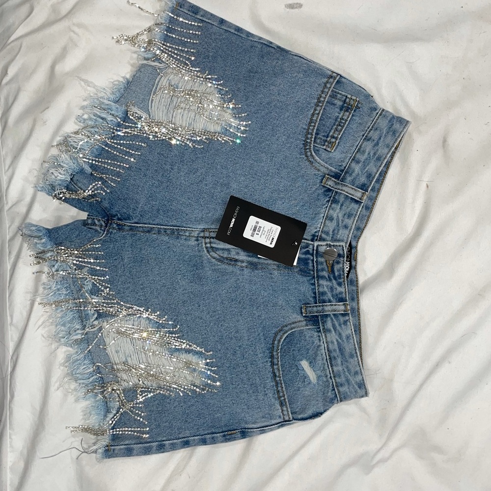 NWT RHINESTONE SHORTS